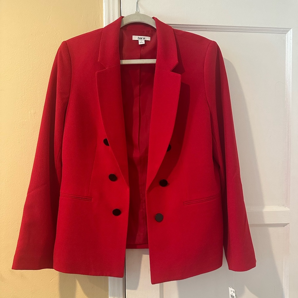 Women’s red blazer jacket Bar III size Large